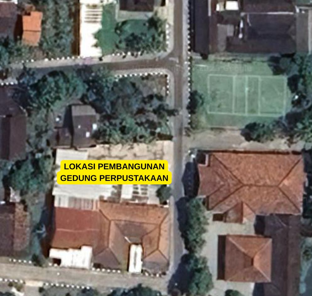 LOKASI PEMBANGUNAN GEDUNG PERPUSTAKAAN